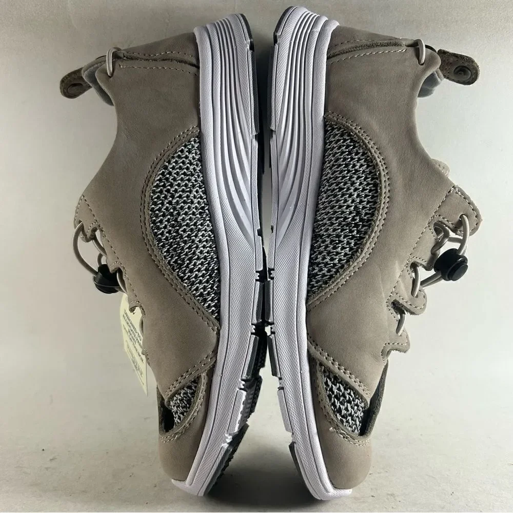 NEW Pandere Barista Women’s Suede Leather Shoes Drawstring Sneakers Brown Size 6